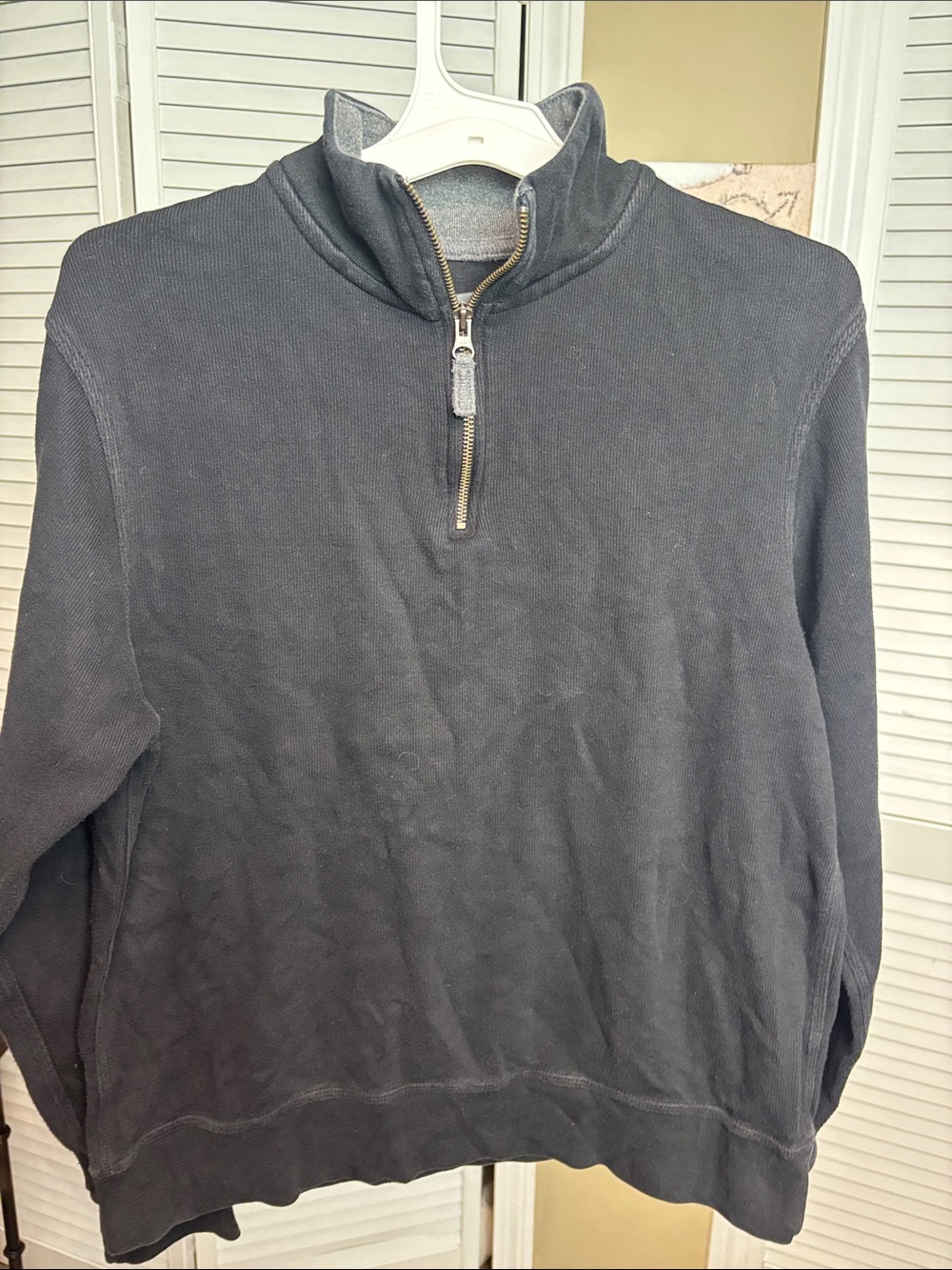 Old Navy Men's Quarter -Zip Sweater -Black